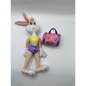Space Jam LOLA BUNNY Plush With Gym Bag Toy McDonalds 1996 Looney Tunes‎ 9"